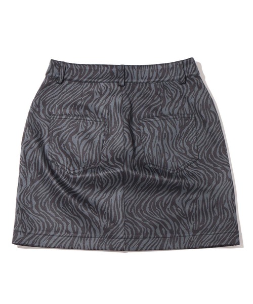 atmos pink（アトモスピンク）の「atmos pink ゼブラ柄台形ミニスカート（スカート・レディース・ホワイト/ブラウン/ブルー・S/M）」の4枚目の写真