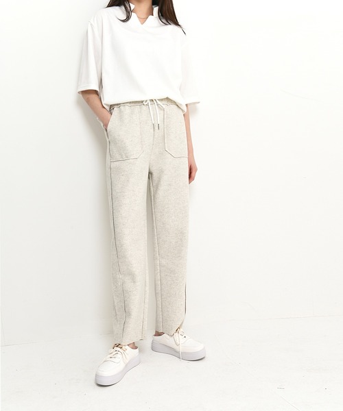 me+em select（ミームセレクト）の「美シルエットワイルドパンツ（その他パンツ・レディース・ブラック/ベージュ/ブラウン・FREE）」の5枚目の写真