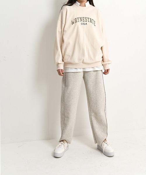 me+em select（ミームセレクト）の「美シルエットワイルドパンツ（その他パンツ・レディース・ブラック/ベージュ/ブラウン・FREE）」の10枚目の写真