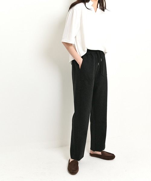 me+em select（ミームセレクト）の「美シルエットワイルドパンツ（その他パンツ・レディース・ブラック/ベージュ/ブラウン・FREE）」の12枚目の写真