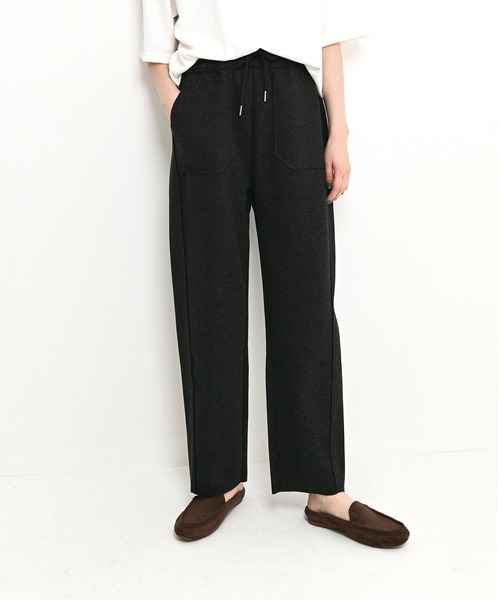 me+em select（ミームセレクト）の「美シルエットワイルドパンツ（その他パンツ・レディース・ブラック/ベージュ/ブラウン・FREE）」の15枚目の写真