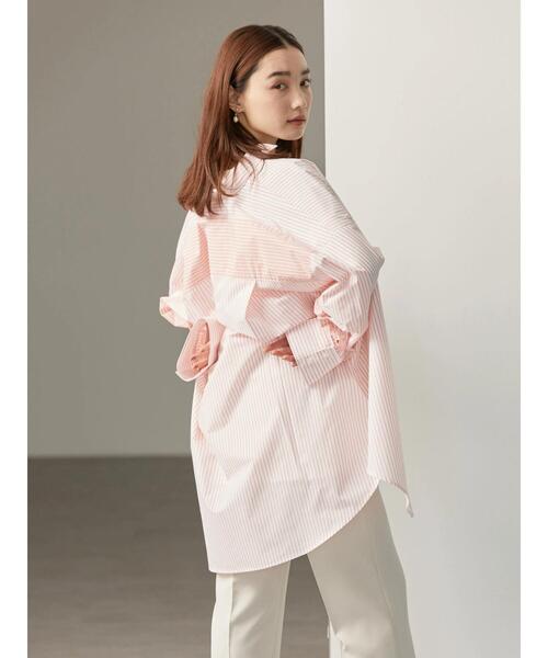 イージーケアスリーブデザインシャツチュニック
