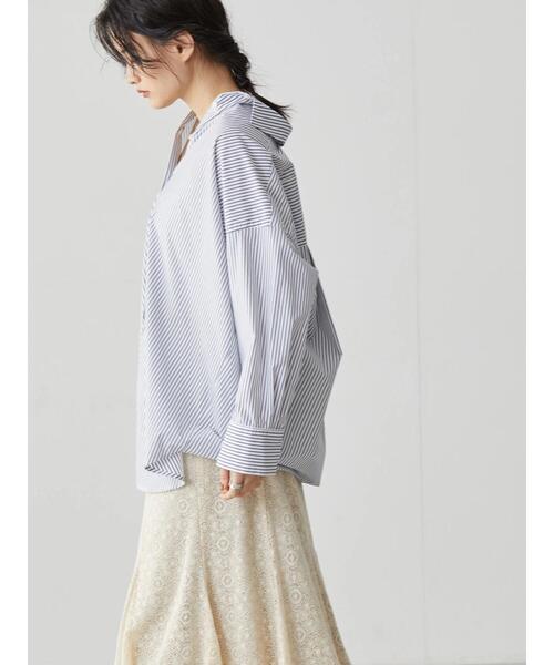イージーケアスリーブデザインシャツチュニック