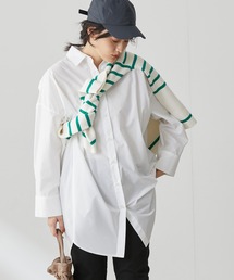 AMERICAN HOLIC | イージーケアスリーブデザインシャツチュニック(シャツ/ブラウス)