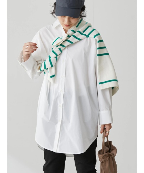 AMERICAN HOLIC(アメリカンホリック)の「イージーケアスリーブデザインシャツチュニック(シャツ/ブラウス・レディース・オフホワイト/オレンジ/マルチ/ホワイト系その他6/グリーン系その他3・M/L)」の13枚目の写真