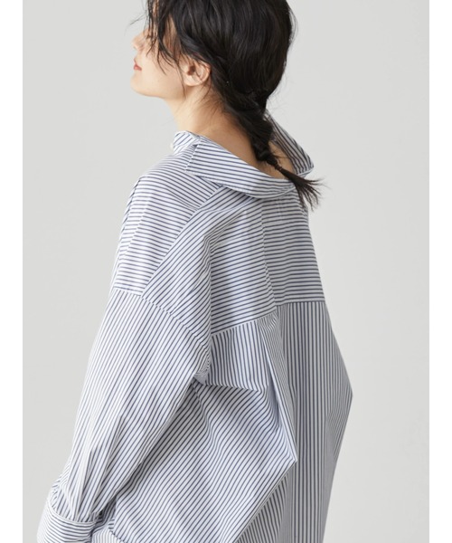 AMERICAN HOLIC(アメリカンホリック)の「イージーケアスリーブデザインシャツチュニック(シャツ/ブラウス・レディース・オフホワイト/オレンジ/マルチ/ホワイト系その他6/グリーン系その他3・M/L)」の10枚目の写真