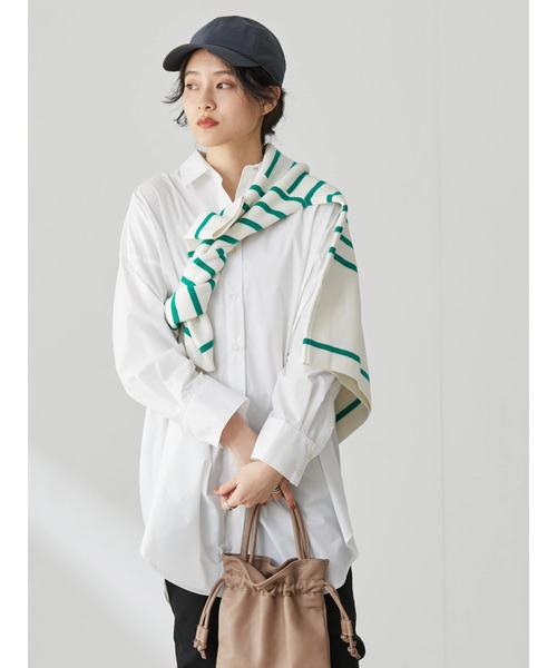 AMERICAN HOLIC(アメリカンホリック)の「イージーケアスリーブデザインシャツチュニック(シャツ/ブラウス・レディース・オフホワイト/オレンジ/マルチ/ホワイト系その他6/グリーン系その他3・M/L)」の14枚目の写真