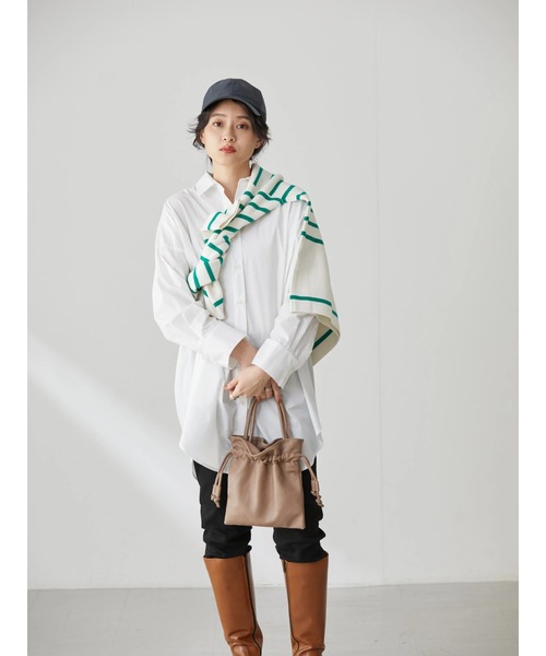 AMERICAN HOLIC(アメリカンホリック)の「イージーケアスリーブデザインシャツチュニック(シャツ/ブラウス・レディース・オフホワイト/オレンジ/マルチ/ホワイト系その他6/グリーン系その他3・M/L)」の17枚目の写真