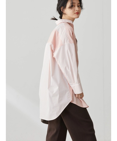 AMERICAN HOLIC(アメリカンホリック)の「イージーケアスリーブデザインシャツチュニック(シャツ/ブラウス・レディース・オフホワイト/オレンジ/マルチ/ホワイト系その他6/グリーン系その他3・M/L)」の22枚目の写真