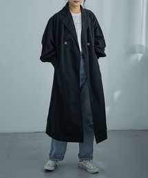 Fashion Letter | ボリュームスリーブバックタックロングトレンチ(トレンチコート)