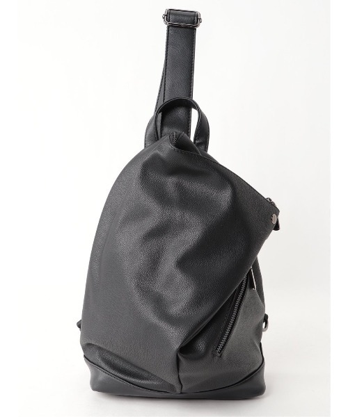 semantic design（セマンティックデザイン）の「セマンティックデザイン/semantic design アシンメトリー変形 ボディーバッグ（ボディバッグ/ウエストポーチ・メンズ・ブラウン/ブラック・FREE）」の2枚目の写真