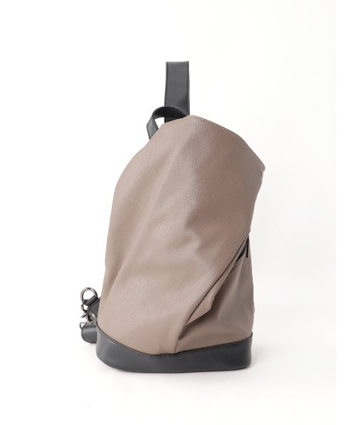 semantic design（セマンティックデザイン）の「セマンティックデザイン/semantic design アシンメトリー変形 ボディーバッグ（ボディバッグ/ウエストポーチ・メンズ・ブラウン/ブラック・FREE）」の8枚目の写真