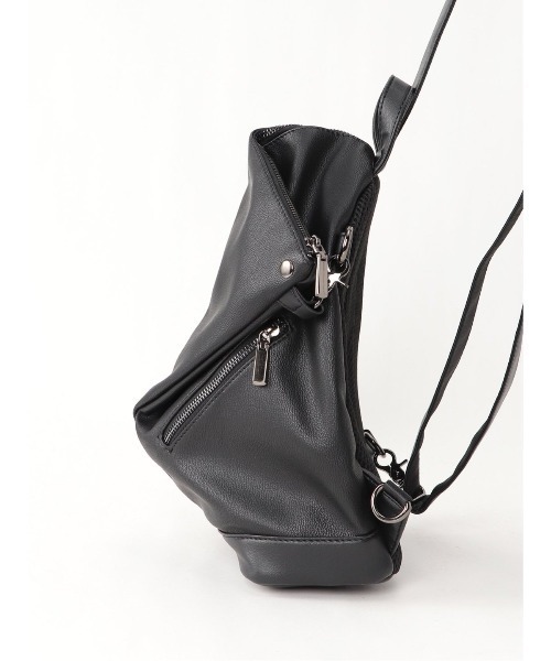 semantic design（セマンティックデザイン）の「セマンティックデザイン/semantic design アシンメトリー変形 ボディーバッグ（ボディバッグ/ウエストポーチ・メンズ・ブラウン/ブラック・FREE）」の13枚目の写真