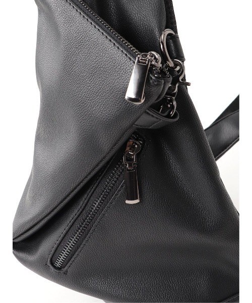 semantic design（セマンティックデザイン）の「セマンティックデザイン/semantic design アシンメトリー変形 ボディーバッグ（ボディバッグ/ウエストポーチ・メンズ・ブラウン/ブラック・FREE）」の15枚目の写真