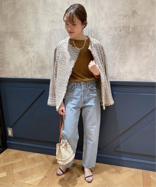 IENA la boucle Galaxyラウンドネックプルオーバー グレー IENA LA