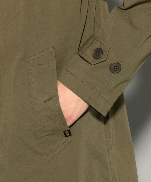 Alpha Industries(アルファインダストリーズ)の「<自宅洗濯可能>ステンカラーコート(ステンカラーコート・メンズ・ブラック/ネイビー/カーキ・MEDIUM/LARGE/X-LARGE)」の14枚目の写真