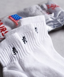 And A | GRAMICCI グラミチ / MIU EMB SOCKS ワンポイント刺繍リブソックス（3足セット） / SX-M22(ソックス/靴下)