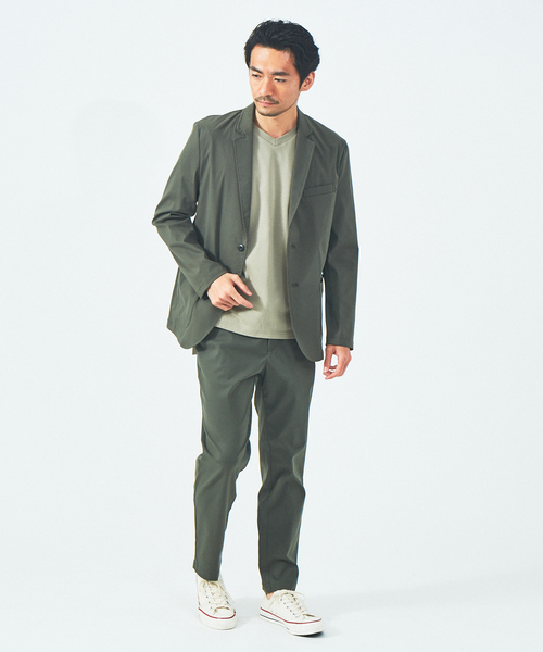 ABAHOUSE GRAY(アバハウスグレイ)の「【セットアップ対応】DRYMIX イージー スラックス(スラックス・メンズ・ベージュ/ネイビー/グレー/カーキ/インディゴブルー/モカ/グレイッシュベージュ・44/46/48/50)」の17枚目の写真