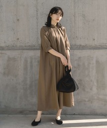 kaene | シャンブレーAラインドレス(ドレス)