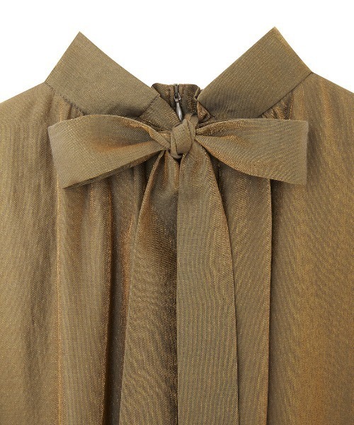 kaene（カエン）の「シャンブレーAラインドレス【結婚式 二次会 同窓会 パーティー お呼ばれドレス】（ドレス・レディース・ブラウン/ブラック/オレンジ系その他・1/2）」の9枚目の写真