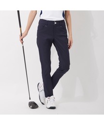 FILA GOLF/フィラゴルフ ワンポイント 裾ロゴ 9分丈パンツ/吸汗速乾 撥水加工/ゴルフウェア/レディース
