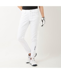 FILA GOLF/フィラゴルフ ワンポイント 裾ロゴ 9分丈パンツ/吸汗速乾 撥水加工/ゴルフウェア/レディース