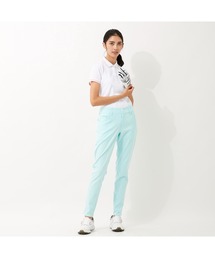 FILA GOLF/フィラゴルフ ワンポイント 裾ロゴ 9分丈パンツ/吸汗速乾 撥水加工/ゴルフウェア/レディース