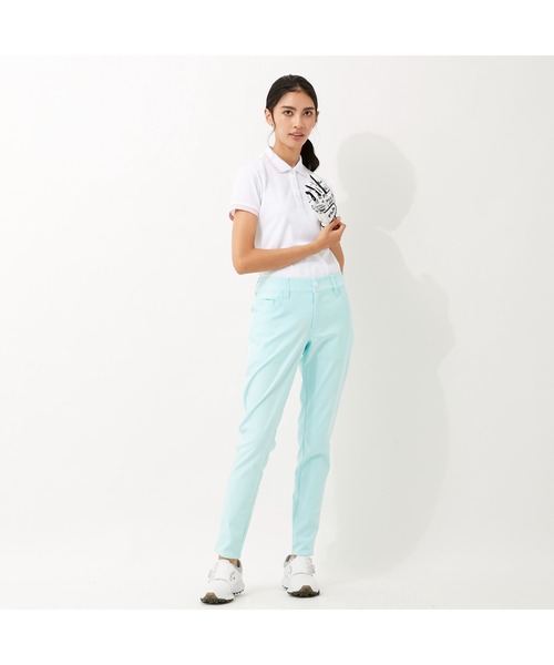 Fila Golf フィラゴルフ ワンポイント 裾ロゴ 9分丈パンツ 吸汗速乾 撥水加工 ゴルフウェア レディース その他パンツ Fila Golf フィラゴルフ のファッション通販 Zozotown