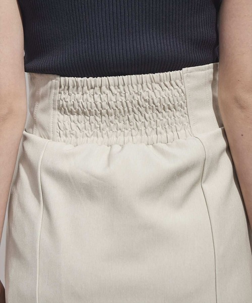 REDYAZEL（レディアゼル）の「コルセットティアードプリーツスカート（スカート・レディース・ベージュ/ネイビー・SMALL/MEDIUM/X-SMALL）」の6枚目の写真