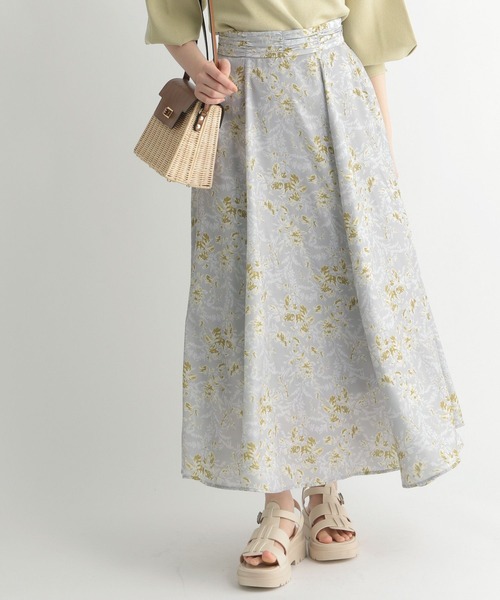 Andemiu（アンデミュウ）の「スカッターフラワースカート273192（スカート・レディース・パープル/ブラウン/グレー・FREE）」の7枚目の写真