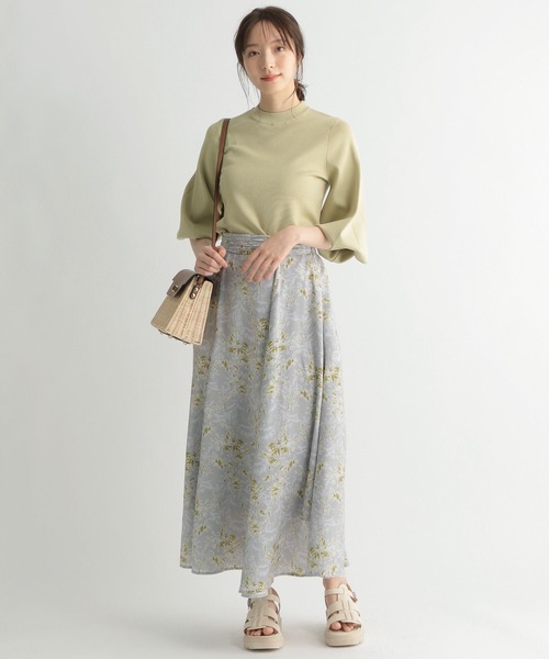 Andemiu（アンデミュウ）の「スカッターフラワースカート273192（スカート・レディース・パープル/ブラウン/グレー・FREE）」の9枚目の写真