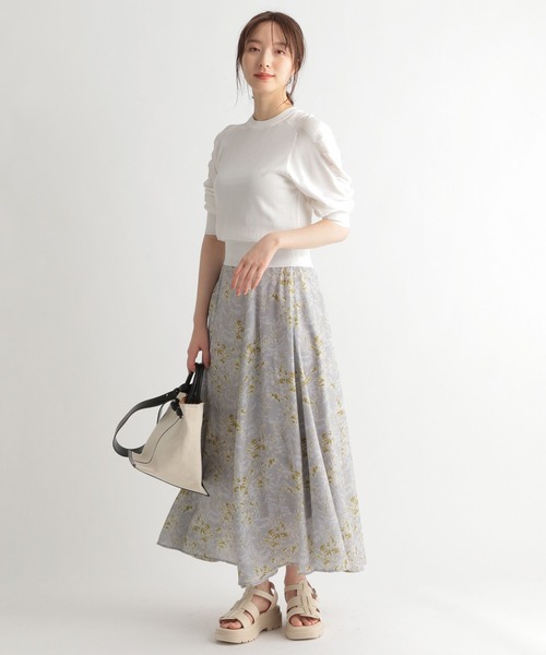 Andemiu（アンデミュウ）の「スカッターフラワースカート273192（スカート・レディース・パープル/ブラウン/グレー・FREE）」の11枚目の写真