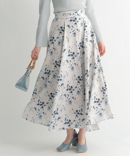 Andemiu（アンデミュウ）の「スカッターフラワースカート273192（スカート・レディース・パープル/ブラウン/グレー・FREE）」の13枚目の写真