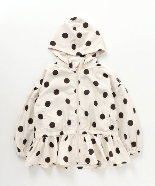 BREEZE（ブリーズ）の「袖ボリュームウィンドブレーカー（ナイロンジャケット・キッズ・ベージュ/カーキ/アイボリー・90/100/110/120/130/140/150）」の2枚目の写真