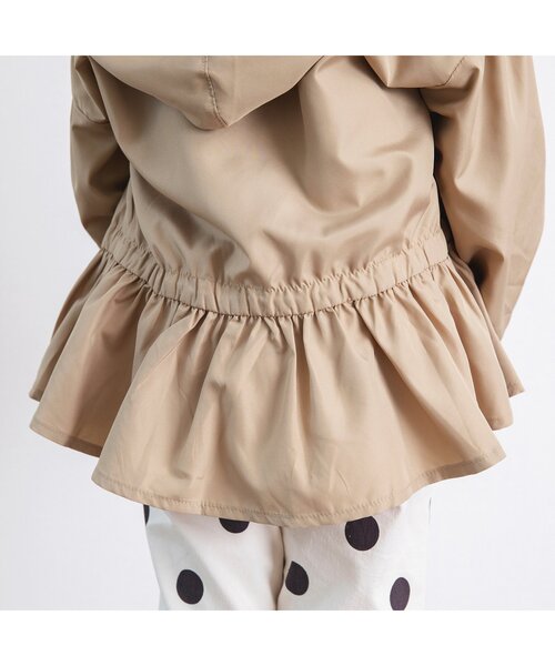 BREEZE（ブリーズ）の「袖ボリュームウィンドブレーカー（ナイロンジャケット・キッズ・ベージュ/カーキ/アイボリー・90/100/110/120/130/140/150）」の5枚目の写真