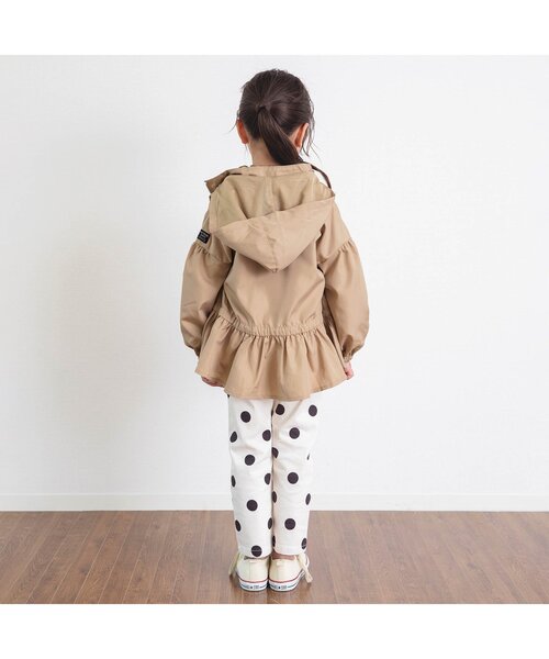 BREEZE（ブリーズ）の「袖ボリュームウィンドブレーカー（ナイロンジャケット・キッズ・ベージュ/カーキ/アイボリー・90/100/110/120/130/140/150）」の6枚目の写真