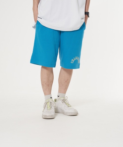 Champion（チャンピオン）の「【CHAMPION/チャンピオン】アーチロゴラバープリントショーツ　メッシュ素材（その他パンツ・メンズ・ブラック/オレンジ/ライトブルー/ホワイト・X-LARGE/MEDIUM/LARGE）」の3枚目の写真
