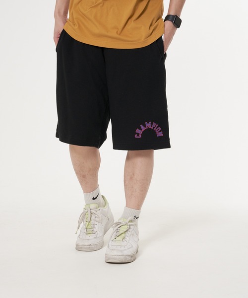 Champion（チャンピオン）の「【CHAMPION/チャンピオン】アーチロゴラバープリントショーツ　メッシュ素材（その他パンツ・メンズ・ブラック/オレンジ/ライトブルー/ホワイト・X-LARGE/MEDIUM/LARGE）」の2枚目の写真