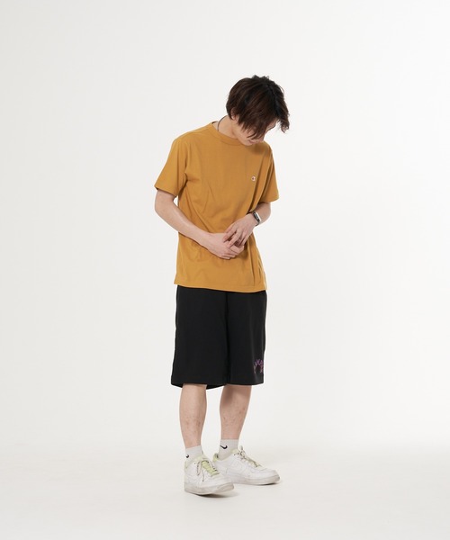 Champion（チャンピオン）の「【CHAMPION/チャンピオン】アーチロゴラバープリントショーツ　メッシュ素材（その他パンツ・メンズ・ブラック/オレンジ/ライトブルー/ホワイト・X-LARGE/MEDIUM/LARGE）」の5枚目の写真