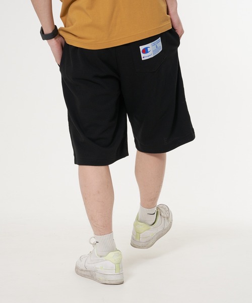 Champion（チャンピオン）の「【CHAMPION/チャンピオン】アーチロゴラバープリントショーツ　メッシュ素材（その他パンツ・メンズ・ブラック/オレンジ/ライトブルー/ホワイト・X-LARGE/MEDIUM/LARGE）」の9枚目の写真