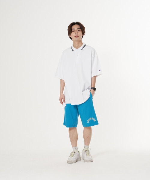 Champion（チャンピオン）の「【CHAMPION/チャンピオン】アーチロゴラバープリントショーツ　メッシュ素材（その他パンツ・メンズ・ブラック/オレンジ/ライトブルー/ホワイト・X-LARGE/MEDIUM/LARGE）」の11枚目の写真