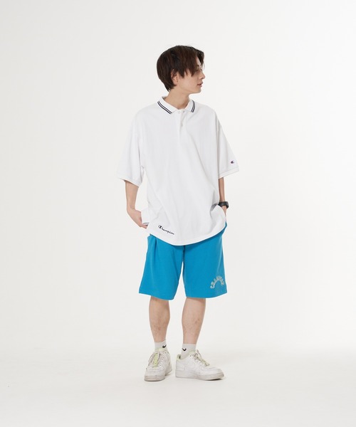 Champion（チャンピオン）の「【CHAMPION/チャンピオン】アーチロゴラバープリントショーツ　メッシュ素材（その他パンツ・メンズ・ブラック/オレンジ/ライトブルー/ホワイト・X-LARGE/MEDIUM/LARGE）」の12枚目の写真