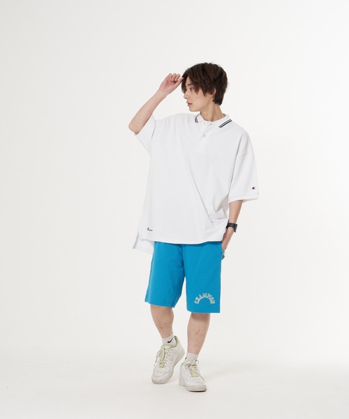 Champion（チャンピオン）の「【CHAMPION/チャンピオン】アーチロゴラバープリントショーツ　メッシュ素材（その他パンツ・メンズ・ブラック/オレンジ/ライトブルー/ホワイト・X-LARGE/MEDIUM/LARGE）」の15枚目の写真