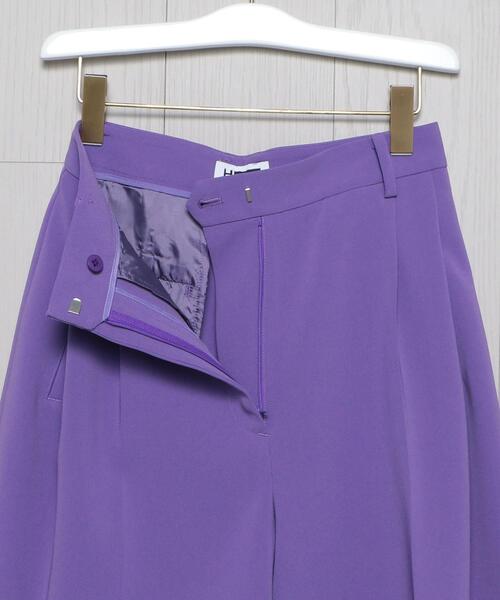 H　BEAUTY&YOUTH UNITED ARROWS（エイチビューティーアンドユースユナイテッドアローズ）の「＜H＞DOUBLE CLOTH SHORT PANTS/パンツ（その他パンツ・レディース・ブラック/パープル/オリーブ・S/M）」の15枚目の写真