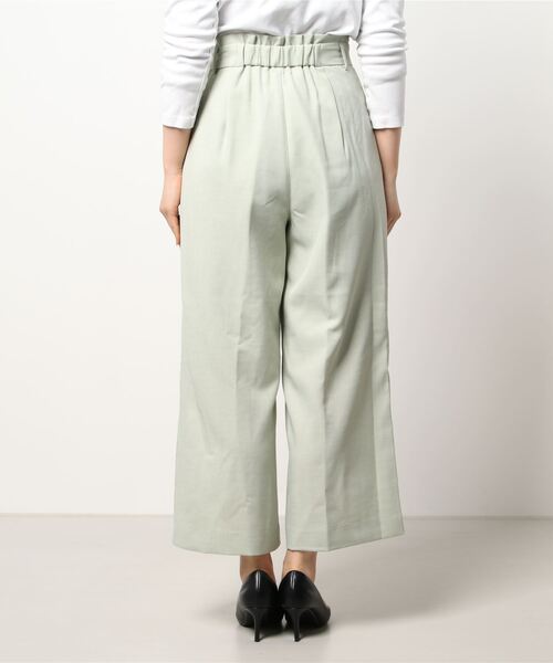 Te chichi（テチチ）の「ハイウエストタックワイドパンツ（その他パンツ・レディース・ネイビー/グレー/グリーン・SMALL/MEDIUM）」の4枚目の写真