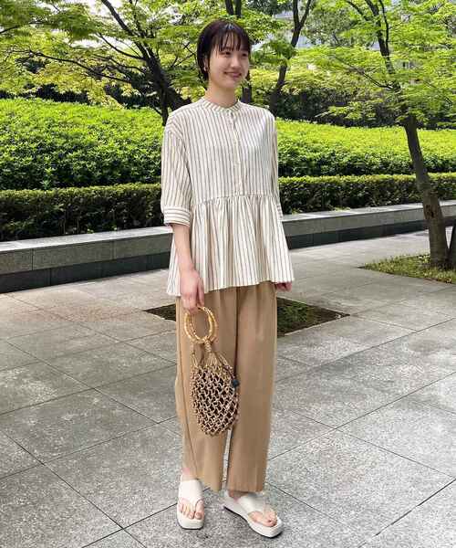 OPAQUE.CLIP（オペークドットクリップ）の「◆プラットフォームトングサンダル（サンダル・レディース・ブラック/オフホワイト・02/03）」の6枚目の写真