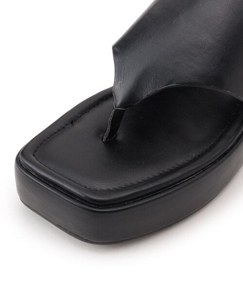 OPAQUE.CLIP（オペークドットクリップ）の「◆プラットフォームトングサンダル（サンダル・レディース・ブラック/オフホワイト・02/03）」の16枚目の写真