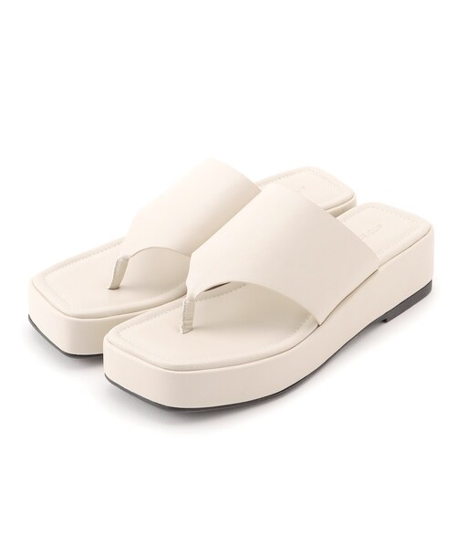 OPAQUE.CLIP（オペークドットクリップ）の「◆プラットフォームトングサンダル（サンダル・レディース・ブラック/オフホワイト・02/03）」の17枚目の写真