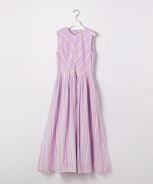 <ne Quittez pas(ヌキテパ)> ボイルストライプ N/L ワンピース <Select by EMMEL REFINES>