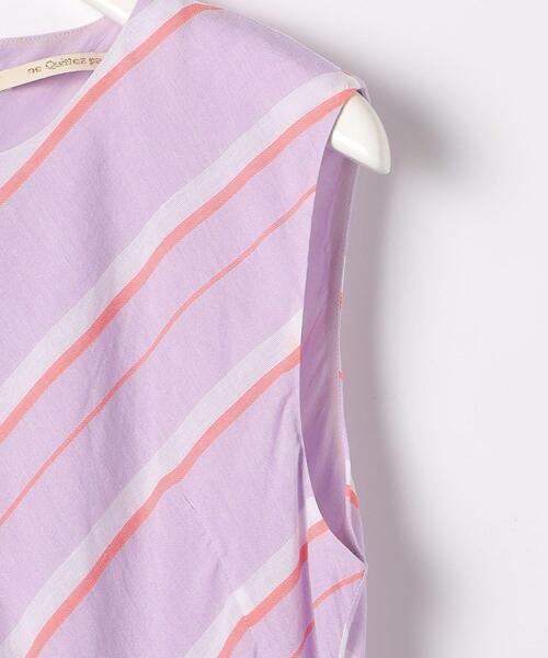 NE QUITTEZ PAS!(ヌキテパ)の「<ne Quittez pas(ヌキテパ)> ボイルストライプ N/L ワンピース <Select by EMMEL REFINES>(ワンピース・レディース・ライトブルー/ライラック・FREE)」の7枚目の写真